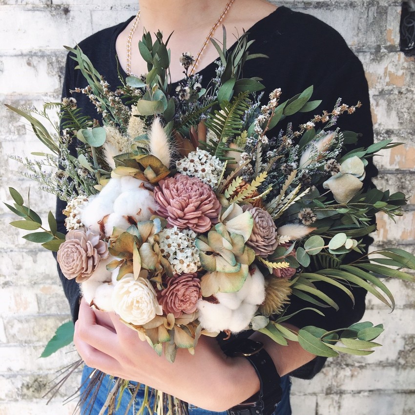 韓式新娘乾燥捧花,喜歡生活乾燥花店