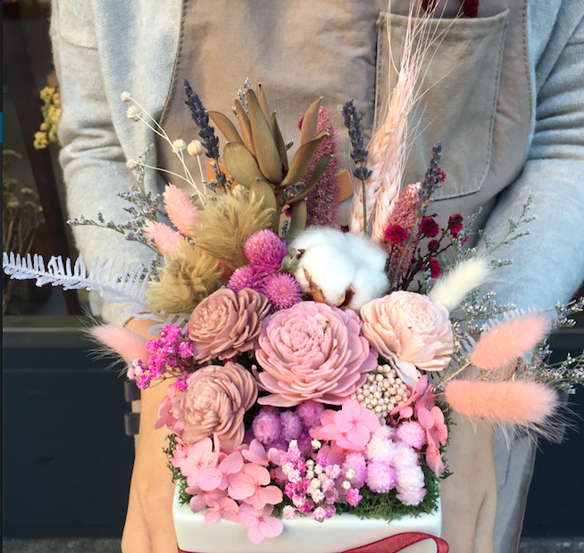 美甲店開幕送禮,喜歡生活乾燥花店