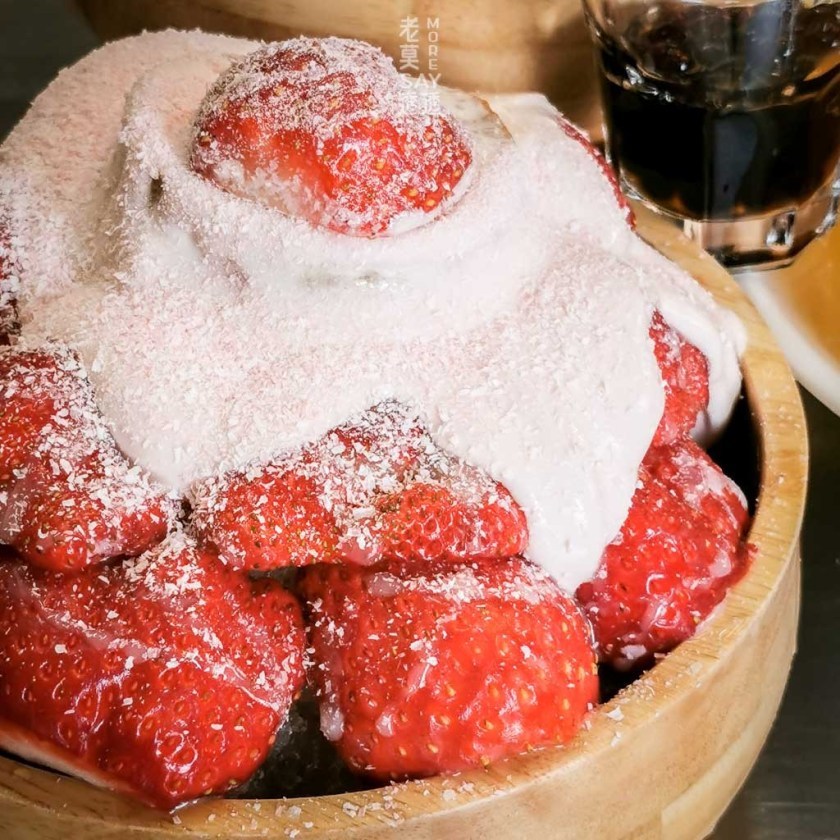 [新上市 草莓]來台南一定要到IG打卡名店清水堂愛玉專賣店吃1碗夢幻草莓冰!