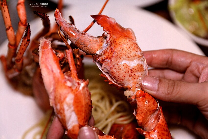 痛風慎入！超狂大龍蝦霸氣上桌 讓海鮮控都爆動｜諾諾索NonLoSo義式料理(一中商圈美食)