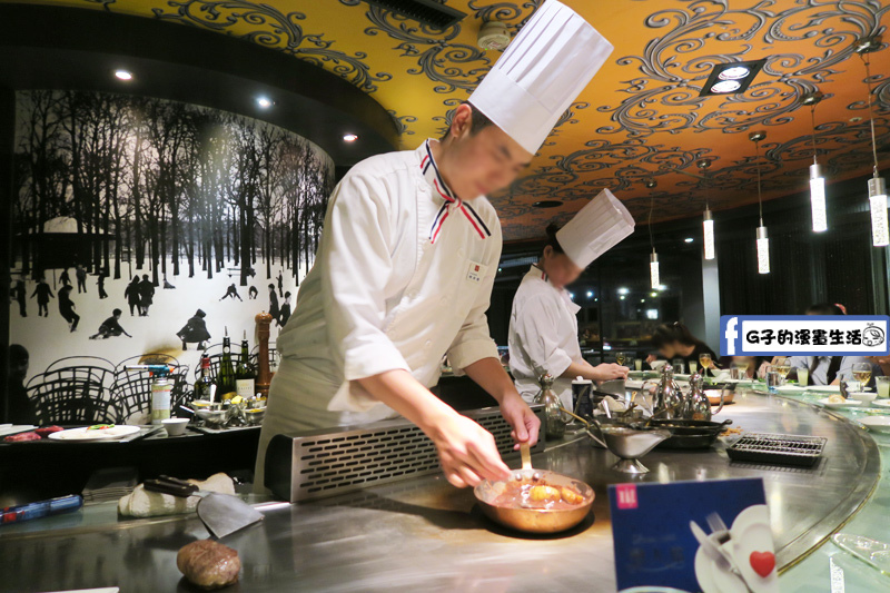 夏慕尼鐵板燒1314情人套餐 近距離的料理秀