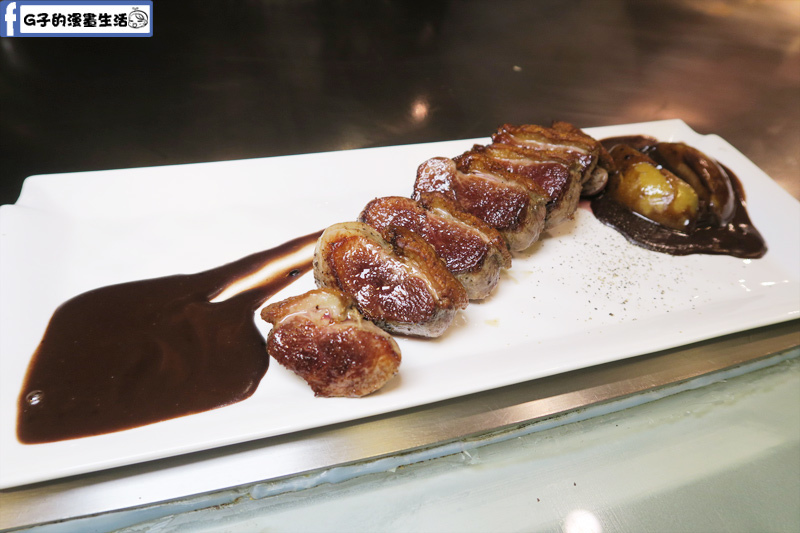 夏慕尼鐵板燒1314情人套餐 主餐可可鴨胸