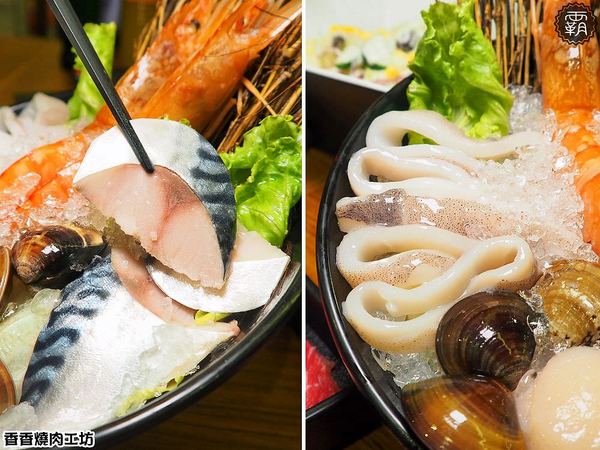 香香燒肉工坊： 香香燒肉工坊，豐原燒肉吃到飽，桌面很大可以擺很多肉跟食材~