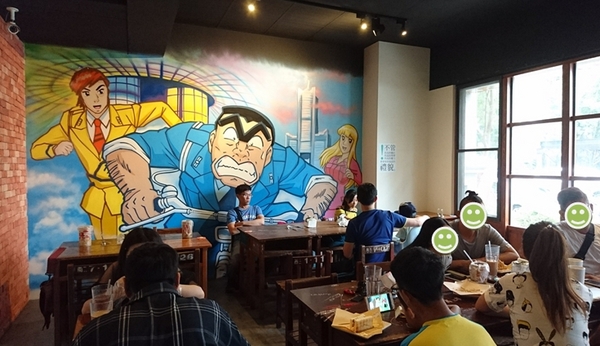 高三孝碳烤吐司專賣(美術館店):高雄早午餐~高三孝碳烤吐司專賣(美術館店)~兩津勘吉來了~同學們!!趕緊打卡上課囉~