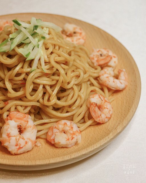 【宅配美食】新鮮看的見，金黃烏魚子入拌麵，滾水下鍋40秒起鍋麵條好Q彈｜鮮凍拌麵｜鯉魚好料理