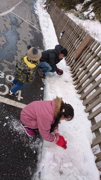 合歡山國家森林遊樂區-松雪樓:南投~合歡山國家森林遊樂區~松雪樓~白茫茫的雪景美不勝收~DIY動手作雪人~真是太有趣了~