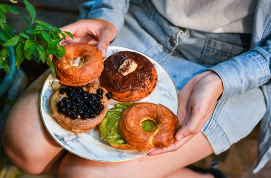 啡嚐丹麥:台中北區美食-一中商圈創意現烤丹麥甜甜圈,健康低油低糖散步甜點!