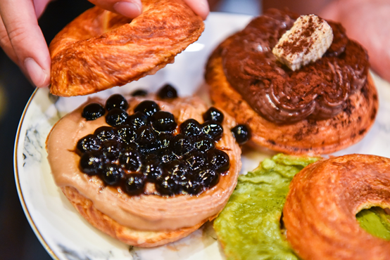 啡嚐丹麥:台中北區美食-一中商圈創意現烤丹麥甜甜圈,健康低油低糖散步甜點!