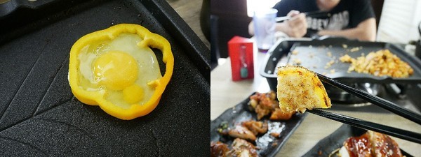 好奇太郎 創意自助鐵板燒：好奇太郎-新北江子翠創意自助鐵板燒  雞腿肉多種口味一次享用  無油更清爽  趕快發揮想像力  做出屬於自己的吃法吧