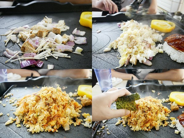 好奇太郎 創意自助鐵板燒：好奇太郎-新北江子翠創意自助鐵板燒  雞腿肉多種口味一次享用  無油更清爽  趕快發揮想像力  做出屬於自己的吃法吧