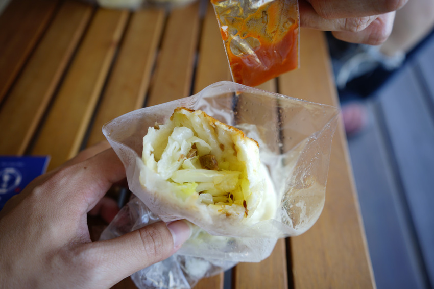 台南｜棠口純豆漿、水煎包(海安本部) 人氣高麗菜水煎包推薦！ - 奇奇一起玩樂趣