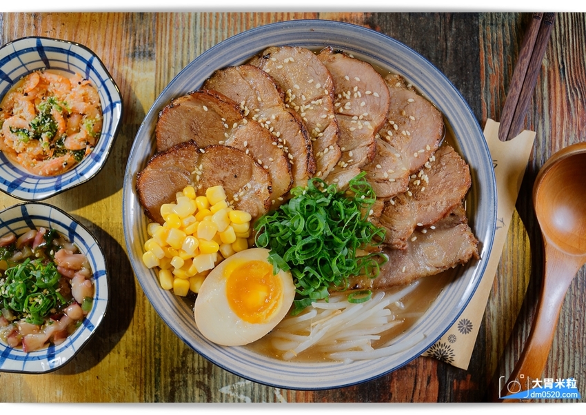 大胃米粒(中壢拉麵推薦)免費加麵兩次,山禾堂拉麵中壢店,大份量豚骨叉燒拉麵,大阪燒DIY好吃又好玩!中壢日式料理推薦,中壢藝術館美食推薦, - 大胃米粒 DAVID & MILLY