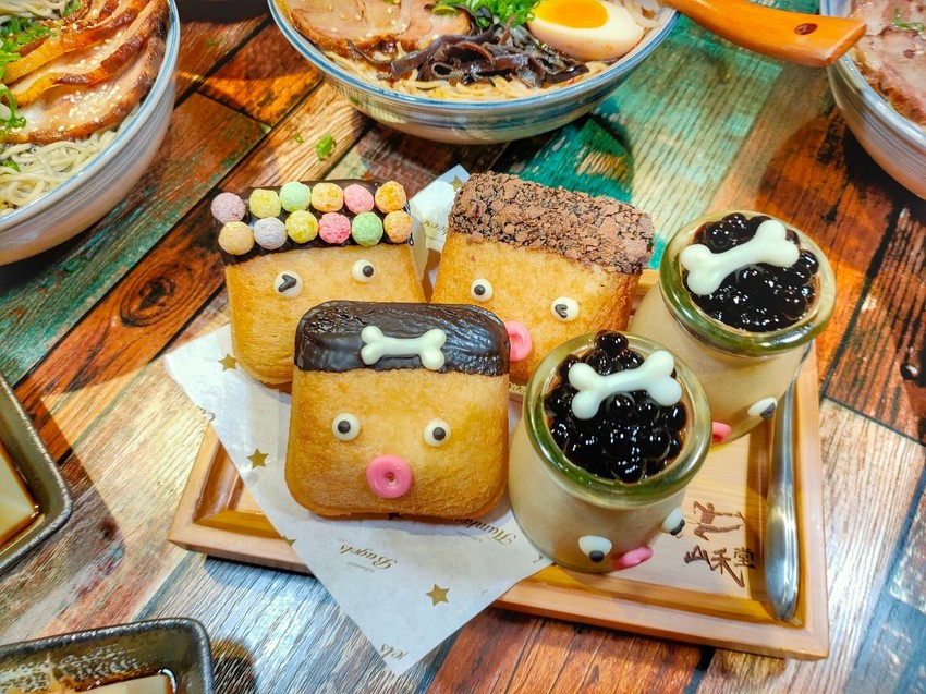 桃園中壢美食-山禾堂拉麵-好害羞，雞佛拉麵讓你補身體，還有超可愛的吐司冰淇淋  (邀約) @民宿女王芽月-美食.旅遊.全台趴趴走