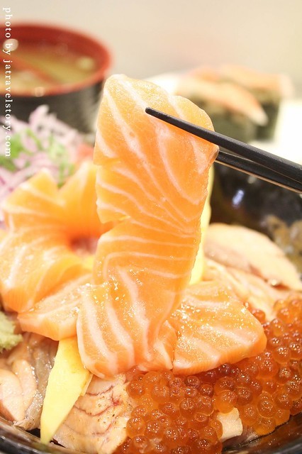 朝鑫壽司 有如玫瑰花綻放的鮭魚親子丼超吸睛!【捷運台電大樓】公館美食/師大美食 @J&A的旅行