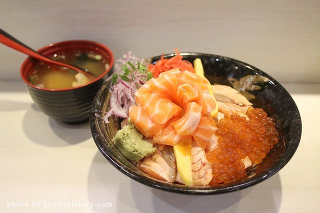 朝鑫壽司 有如玫瑰花綻放的鮭魚親子丼超吸睛!【捷運台電大樓】公館美食/師大美食 @J&A的旅行