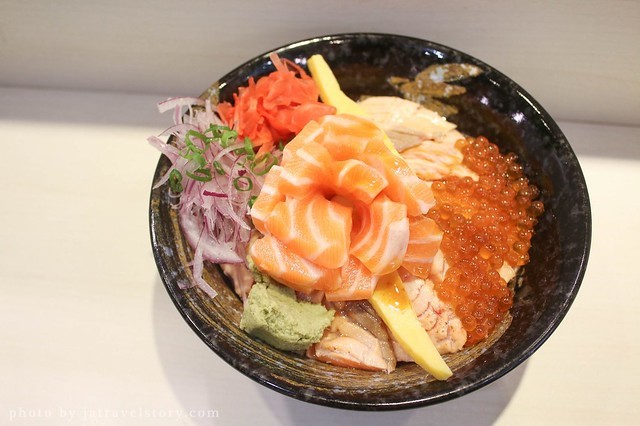 朝鑫壽司 有如玫瑰花綻放的鮭魚親子丼超吸睛!【捷運台電大樓】公館美食/師大美食 @J&A的旅行