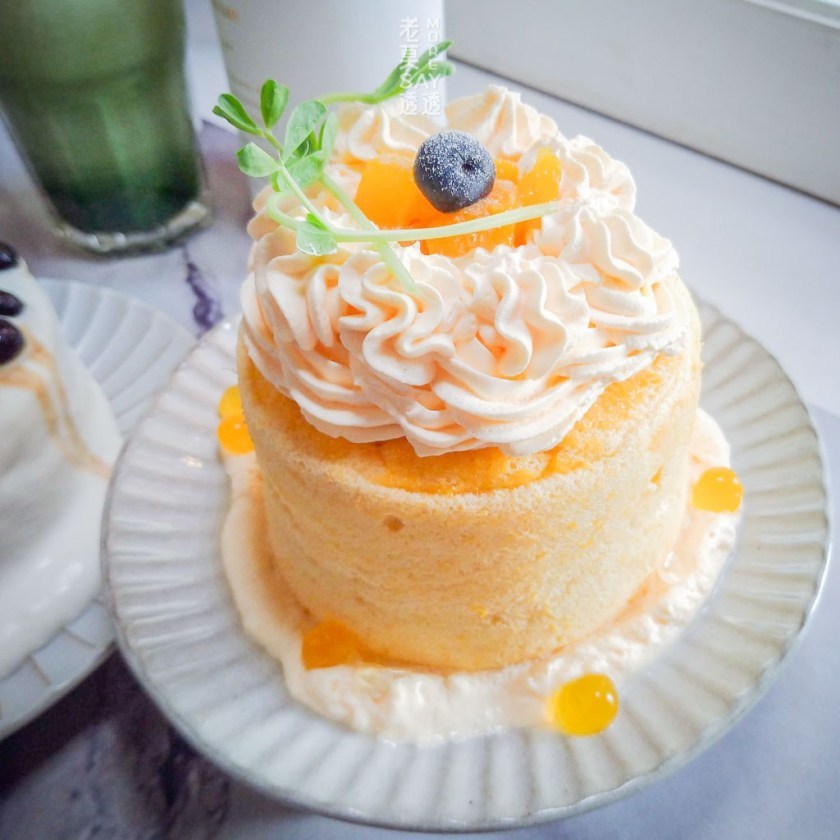 芒果戚風蛋糕