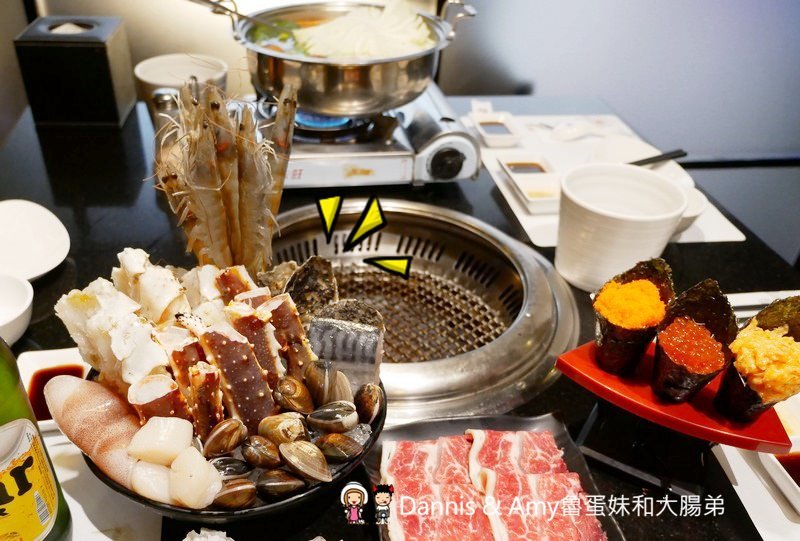 《台北帝王蟹吃到飽》蟹宴-日式頂級帝王蟹燒烤鍋物。澎湃海鮮頂級肉品哈根達斯吃到飽。汽水啤酒無限暢飲︱火烤兩吃一次滿足。新生高架橋旁（影片）