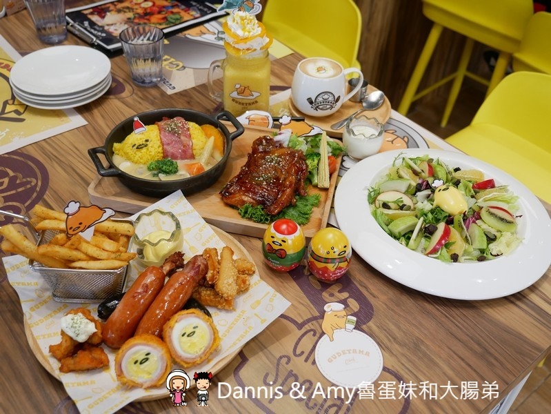 《台中主題餐廳推薦》蛋黃哥五星主廚餐廳台中旗艦店。期間限定聖誕大餐超好吃,環境好好拍還有兩層樓高旋轉溜滑梯可以玩︱親子友善餐廳聚餐首選（影片）