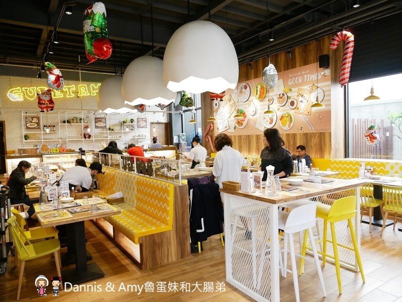 《台中主題餐廳推薦》蛋黃哥五星主廚餐廳台中旗艦店。期間限定聖誕大餐超好吃,環境好好拍還有兩層樓高旋轉溜滑梯可以玩︱親子友善餐廳聚餐首選（影片）