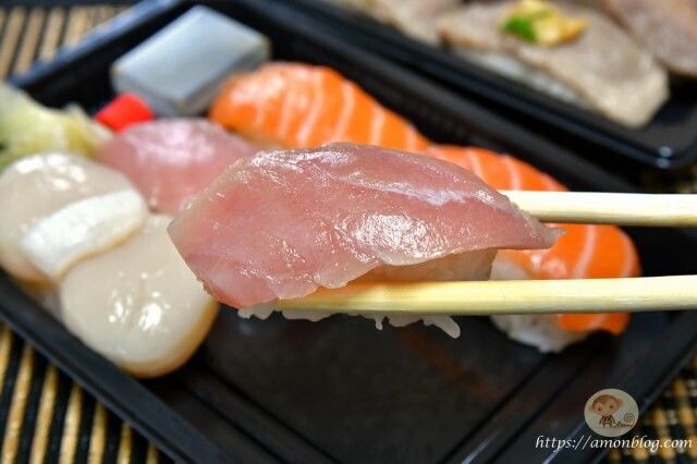 網民激推超高分平價壽司,外帶8折,鮭魚、干貝都很優,一笈壽司