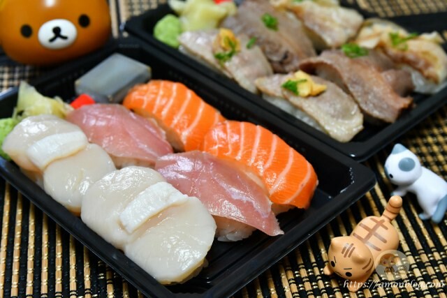 網民激推超高分平價壽司,外帶8折,鮭魚、干貝都很優,一笈壽司