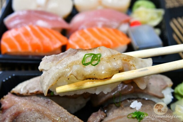 網民激推超高分平價壽司,外帶8折,鮭魚、干貝都很優,一笈壽司