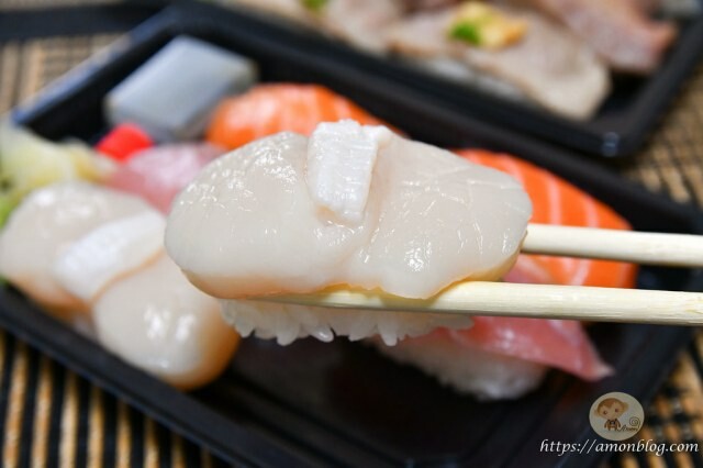 網民激推超高分平價壽司,外帶8折,鮭魚、干貝都很優,一笈壽司