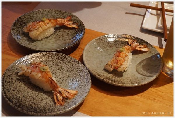 一笈壽司-102-炙燒天使紅蝦握壽司.JPG