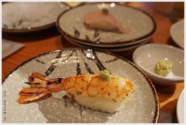 一笈壽司-38-炙燒天使紅蝦握壽司.JPG