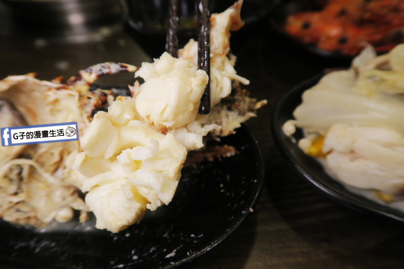 蘆洲火鍋 極禾優質鍋物蘆洲店 超值海陸雙人餐 龍蝦肉很緊實