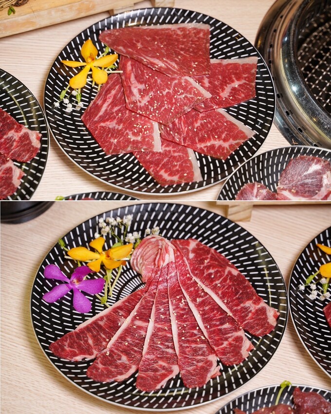 【燒肉道】全台第一間軌道送餐燒肉吃到飽,還有熱呼呼的火鍋可以享用,火烤兩吃一次滿足!直上最高價位,就享高達70種食材無限供應! - 阿華田的美食日記