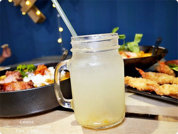 員林美食 饗料理 柚子冰茶