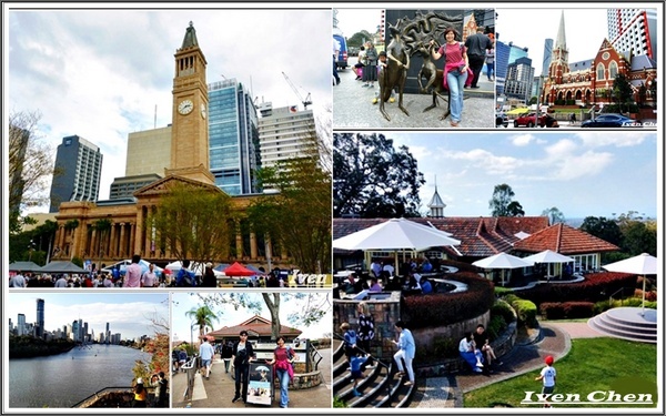 庫莎山.袋鼠角：《澳洲景點》2​018.9月澳洲之旅第一部曲\舊市政廳喬治王廣場\庫沙山\南岸公園\袋鼠角-『布理斯本』​