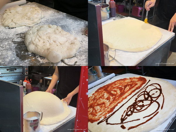 Slice N’ Dice 怪獸紐約式披薩:台中美食│Slice N’ Dice 怪獸紐約式披薩〃忠孝夜市美食!20吋披薩霸氣登場,現擀現烤,500元有找,每日還有限定口味~