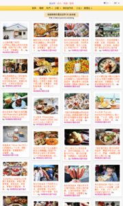 海綿飽飽的鳳梨城堡的美食牆