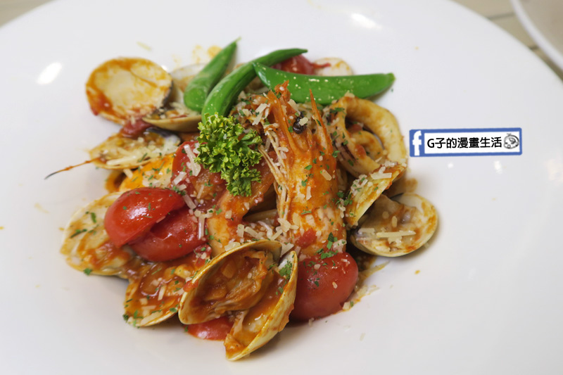 豐宇親子寵物友善餐廳 番茄海鮮義大利麵 