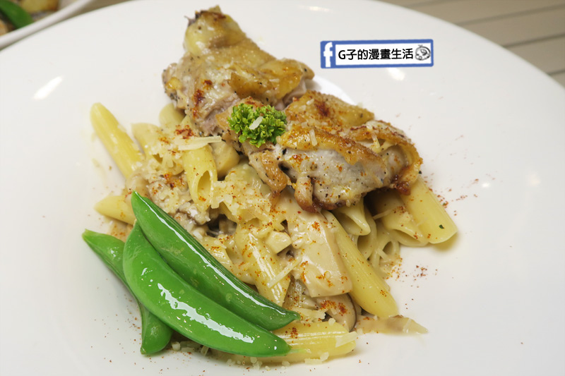 豐宇親子寵物友善餐廳 奶油香煎雞腿義大利麵