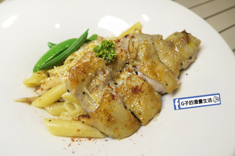 豐宇親子寵物友善餐廳 奶油香煎雞腿義大利麵
