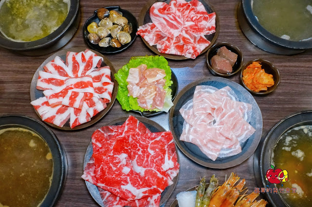 [火鍋吃到飽] 新竹 鮮稻精緻鍋物 肉類新鮮度爆表 大推霜降牛松阪豬雞肉 天使紅蝦彈牙又帶海的鮮味 親民價錢吃到飽鍋物