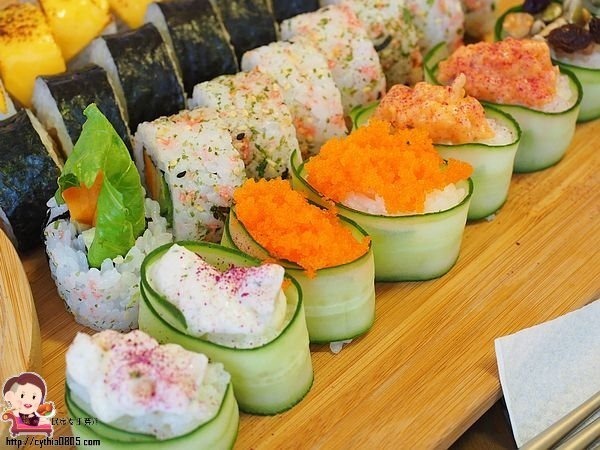 桃園巷弄美食-輕.壽司-8貫創意壽司只賣你80元，輕爽好吃一定要預約 @民宿女王芽月-美食.旅遊.全台趴趴走