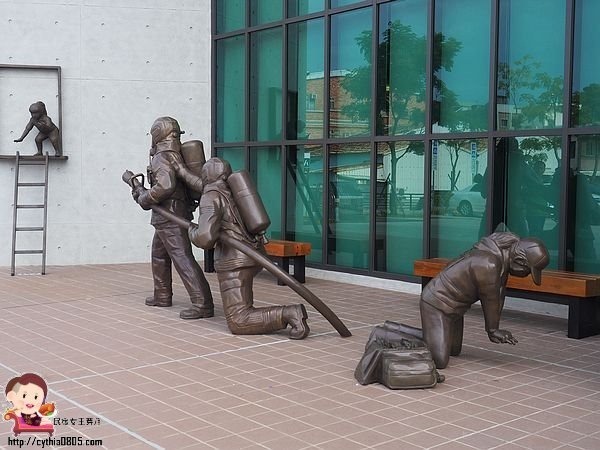 桃園八德親子景點-桃園防災教育館-小小消防員出動，居家安全觀念從小做起，免費室內親子景點再一發 @民宿女王芽月-美食.旅遊.全台趴趴走