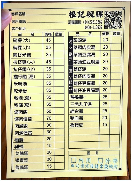 【台中南區美食】彰化根記碗粿．包有配料、份量十足的超好吃碗粿!