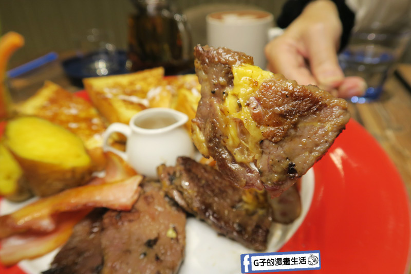 南京三民早午餐-好拾光大滿足.椒鹽牛小排.