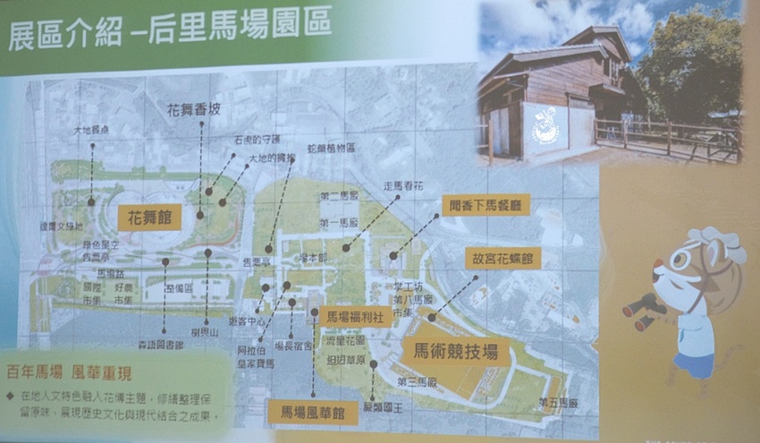 花博后里馬場園區地圖