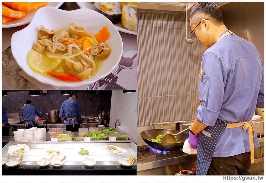 台中吃到飽～近百道料理、甜點、生啤無限享用，還有期間限定潮創中菜！！