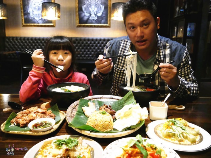 八妹婆婆, 忠貞美食, 米干, 英國啤酒, 過橋米線, 龍岡米干,聚餐