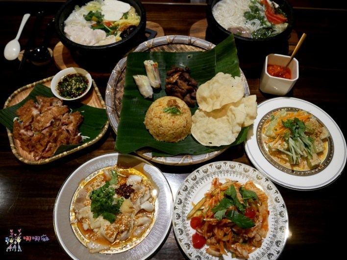 八妹婆婆, 忠貞美食, 米干, 英國啤酒, 過橋米線, 龍岡米干,聚餐