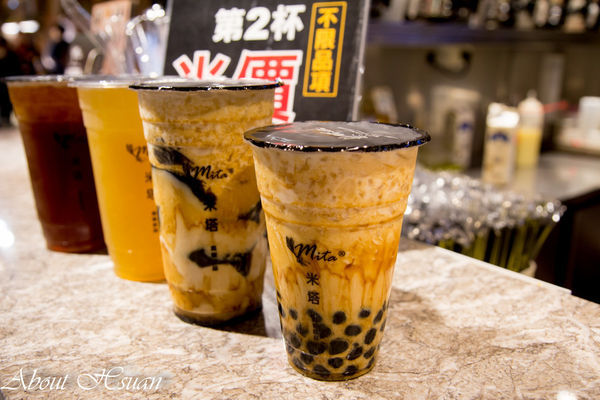 米塔黑糖飲品專賣(桃園統領店)：桃園統領B1必喝的手搖飲-米塔黑糖珍珠鮮奶