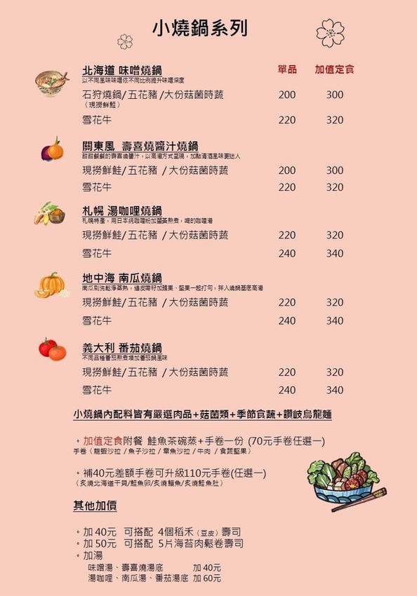 安曇野食卓:台中美食│安曇野食卓 壽司 ‧ 燒鍋〃隱藏版美食!現撈生食級生魚入料,還有個人獨享暖暖燒鍋~